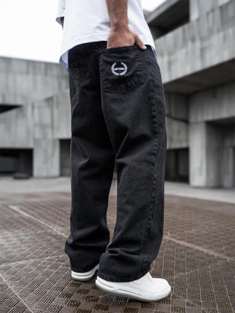 Spodnie Jeansowe Baggy Metoda Sport Laur Pocket