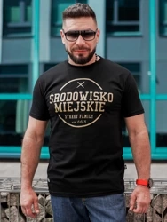 T-shirt Środowisko Miejskie "Theme" - Czarna / Złota