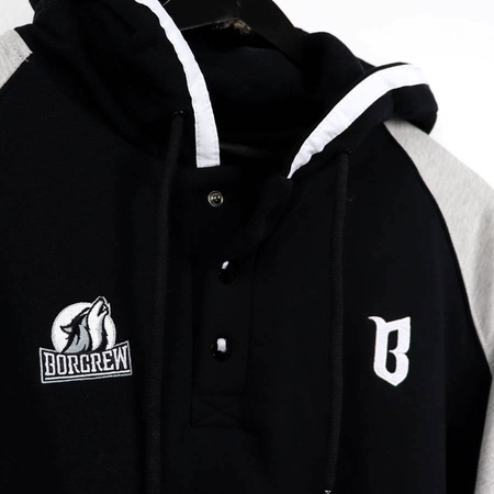 Bluza BOR Kangur Wilk Premium Szara