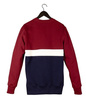 Bluza Elade COLOUR BLOCK CREWNECK MAROON/WHITE/NAVY BLUE