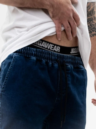 Spodnie Jogger Jigga Wear Crown Jeans Niebieskie