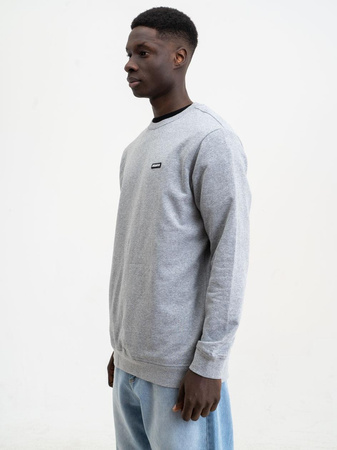 Bluza bez kaptura Jigga Wear Stripe Name Szara