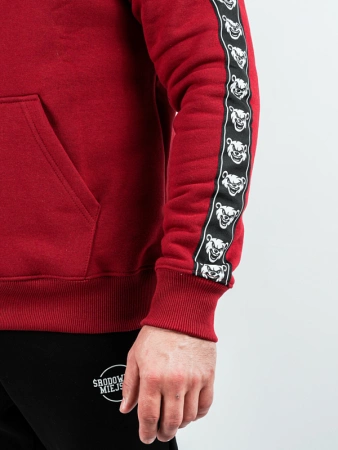 Bluza z kapturem Środowisko "Classic Lampas" - bordowa