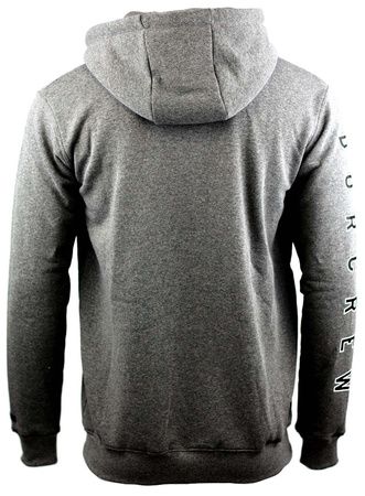 Bluza B.O.R. Biuro Ochrony Rapu Zip Kwadrat ciemno szara