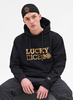 BLUZA Lucky Dice HOODIE LOGO GOLD (BLACK)