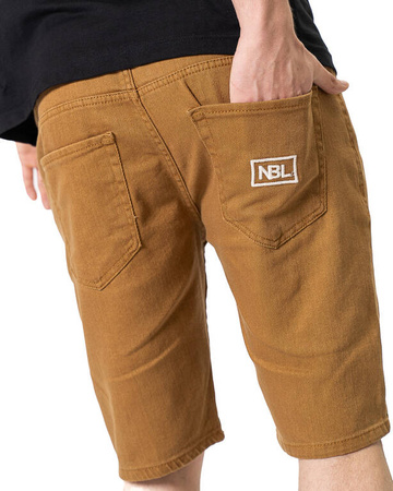 Krótkie spodenki Newbadline Jeans Icon Brown