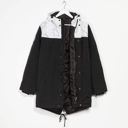 Patriotic WE TOPO PARKA KURTKA ZIMOWA (CZARNY/BIAŁY)