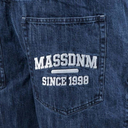 Mass Denim szorty Campus Shorts Jeans straight fit - dark blue