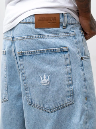 Spodnie Baggy Jigga Wear Crown Jasne Marmurkowe