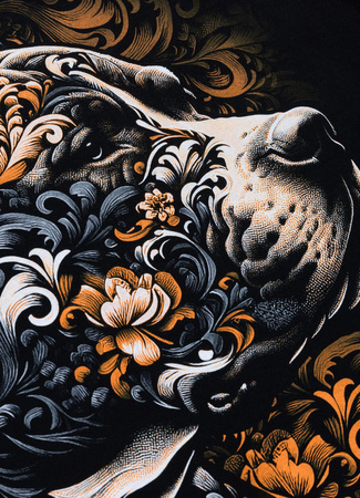 T-shirt Pit Bull HERO TATTOO