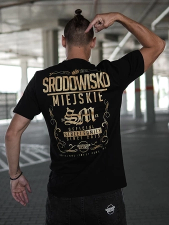 T-shirt Środowisko Miejskie "Theme" - Czarna / Złota