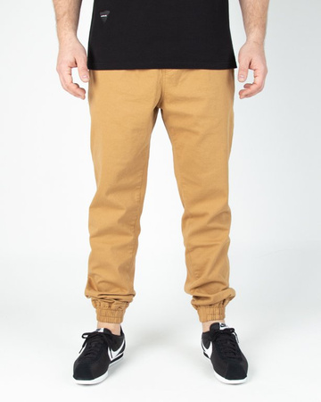 SPODNIE Newbadline CHINO JOGGER ICON HONEY