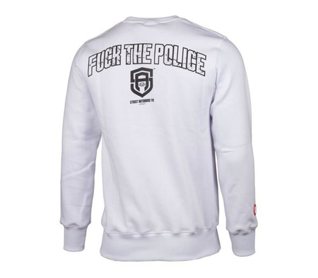 Bluza bez kaptura Street Autonomy Fuck white 2018 (MODEL KOLEKCJONERSKI)