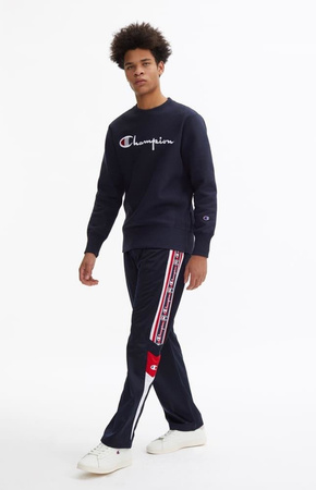 Bluza Champion Script Logo Reverse Weave Sweatshirt Granatowa