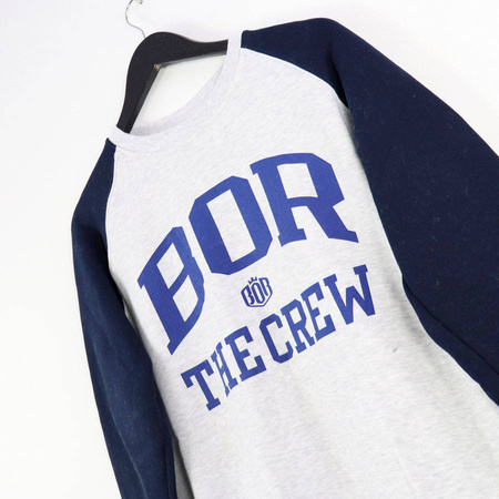 Bluza BOR THE CREW Szary/ Granat