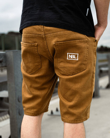 Krótkie spodenki Newbadline Jeans Icon Brown