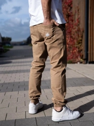 Spodnie Jogger Jigga Wear Crown Beżowe