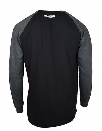 Longsleeve Mass DNM Classics Small Logo - black / dark heather grey