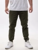 Spodnie Jogger Jigga Wear Ciemne Zielone Stripe Zip Cargo