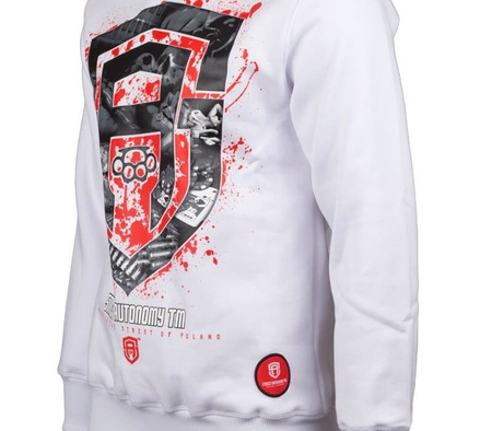 Bluza bez kaptura Street Autonomy Fuck white 2018 (MODEL KOLEKCJONERSKI)