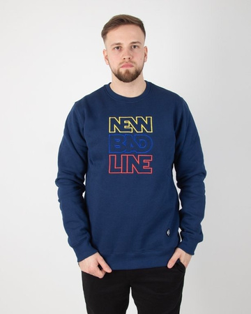 BLUZA Newbadline BEZ KAPTURA OUTLINE NAVY