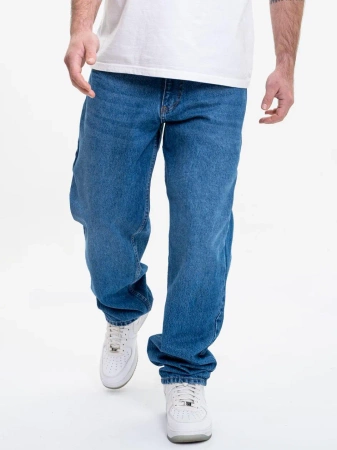 Spodnie Baggy Jigga Wear Niebieskie Icon Patch