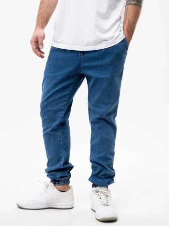 Spodnie Jogger Jigga Wear Crown Jeans Niebieskie