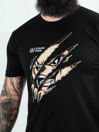 T-shirt Środowisko Miejskie "Slash Bear" - czarna