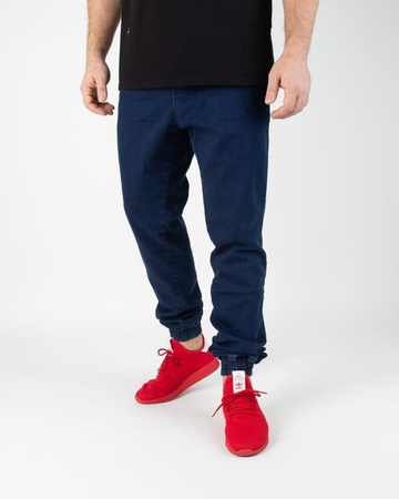SPODNIE JEANS JOGGER ICON DARK BLUE