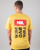 T-SHIRT Newbadline TRIPPLELOGO YELLOW