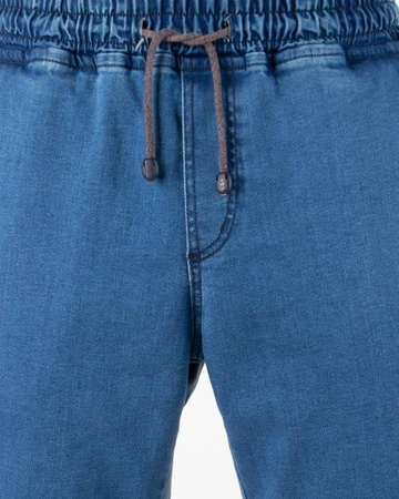 SPODNIE JEANS JOGGER ICON LIGHT BLUE Newbadline