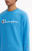 Bluza Champion Script Logo Reverse Weave Sweatshirt Niebieska