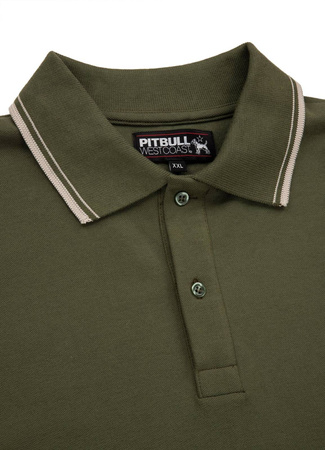 KOSZULKA POLO REGULAR STRIPES Oliwkowa