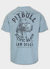 T-shirt Pit Bull Denim Washed Raw PACIFIC