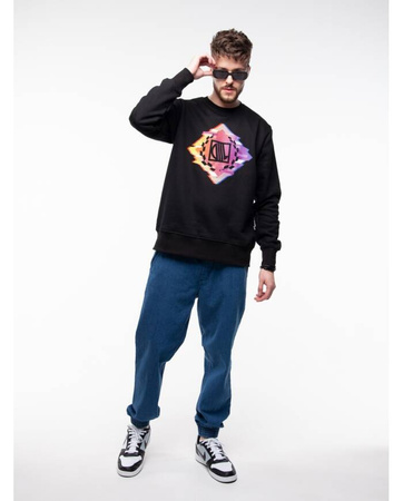 BLUZA DIIL ABSTRACT CZARNY DBL827