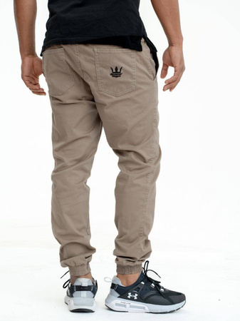 Spodnie Jogger Jigga Wear Crown beżowe