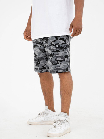Krótkie spodenki Jigga Wear Shorty Dresowe Camo Szare
