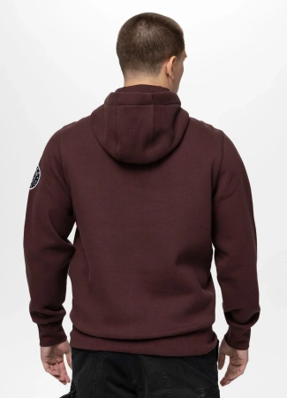 BLUZA Z KAPTUREM PIT BULL NORTON Bordo