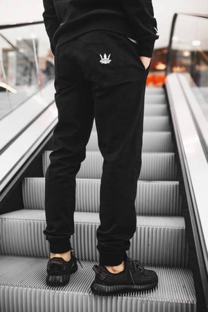 Spodnie Jogger Jigga Wear Crown Black
