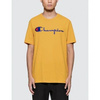 Koszulka Champion Reverse Weave Embroidered Script Logo Musztardowa