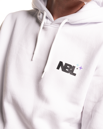 BLUZA Z KAPTUREM MOON WHITE Newbadline