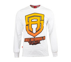 Longsleeve Street Autonomy EST 2 white/yellow/orange 2021