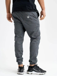 Spodnie Jogger Jigga Wear Crown jeans szare