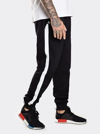 SPODNIE JOGGER Stoprocent SJG LAMPAS BLACK/WHITE