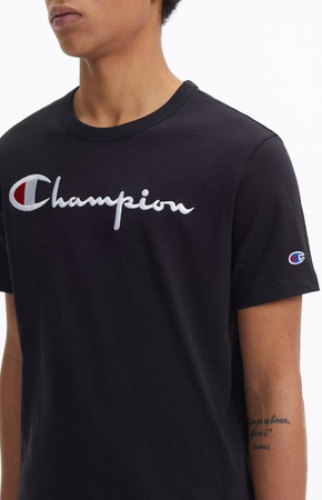 T-shirt Champion Script Logo Crew Neck Czarny