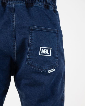 SPODNIE JEANS JOGGER ICON DARK BLUE