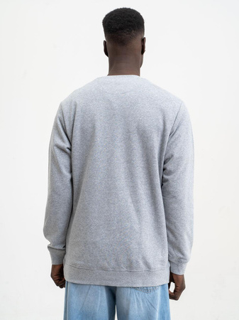 Bluza bez kaptura Jigga Wear Stripe Name Szara