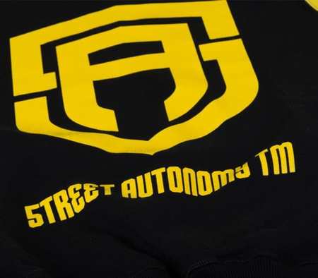 BLUZA BEZ KAPTURA STREET AUTONOMY COLOR ARM BLACK/YELLOW
