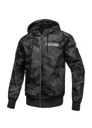 Kurtka Pit Bull Athletic Logo Nylon Jacket Black