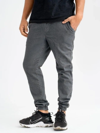 Spodnie Jogger Jigga Wear Crown jeans szare